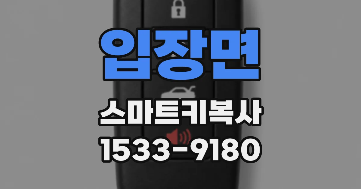 입장면 스마트키복사