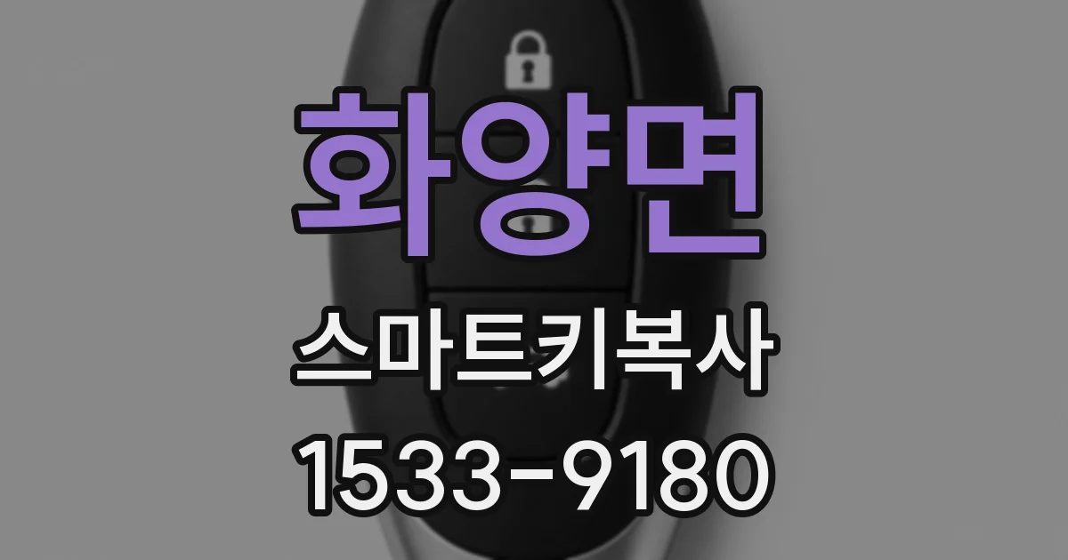 화양면 스마트키복사