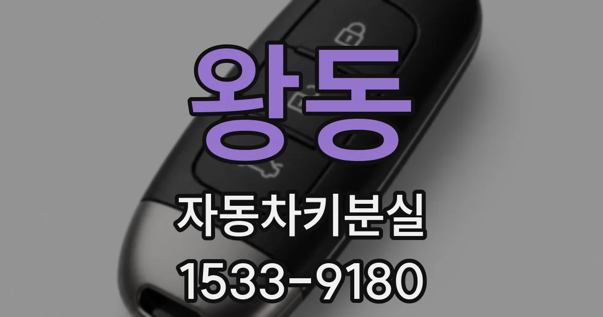 왕동 자동차키분실