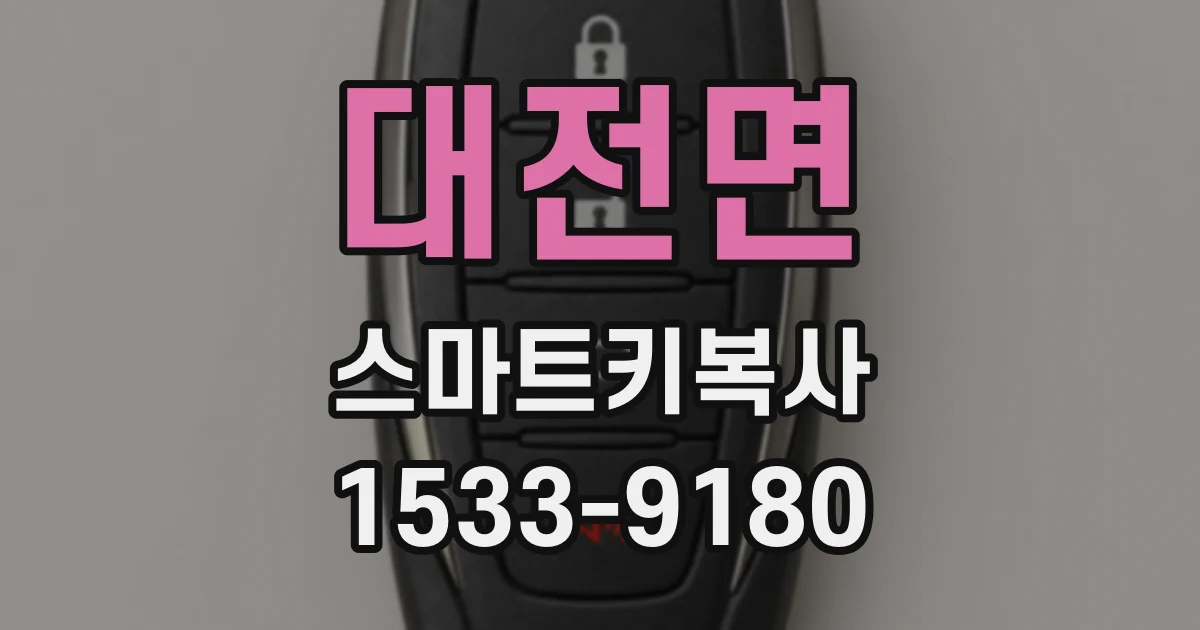 대전면 스마트키복사