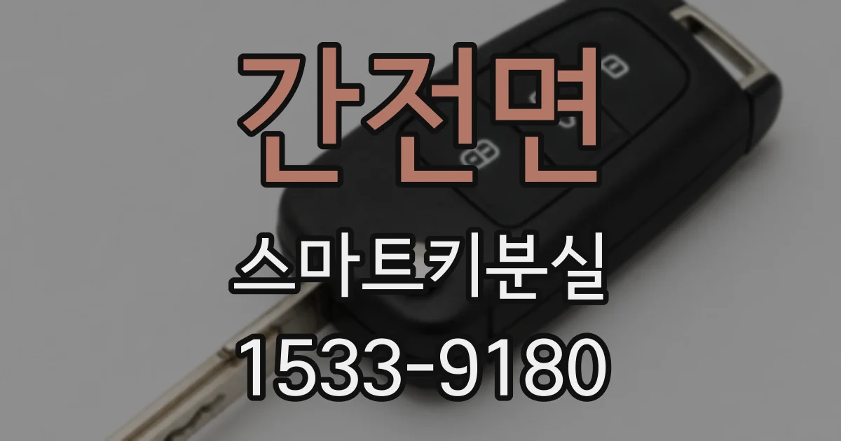 간전면 스마트키분실