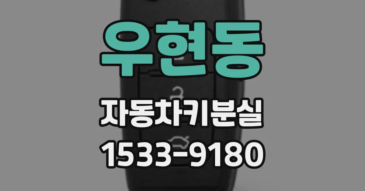 우현동 자동차키분실