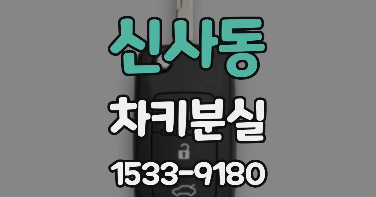 신사동 차키분실