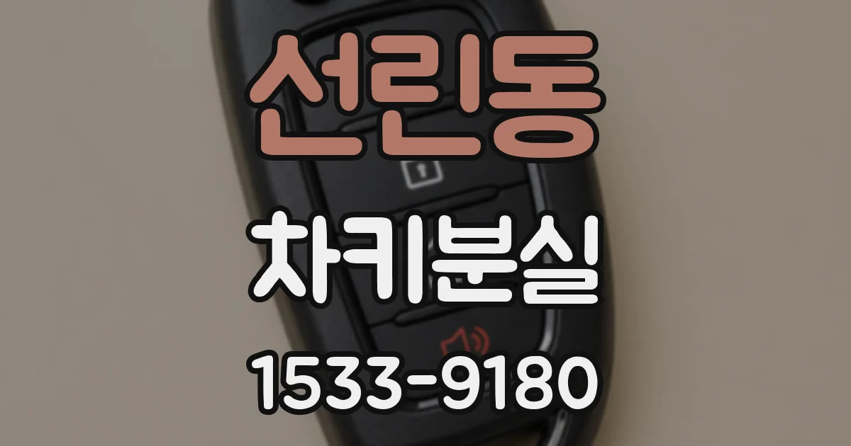 선린동 차키분실