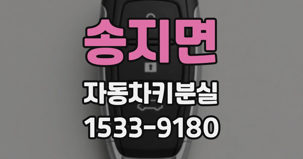 송지면 자동차키분실