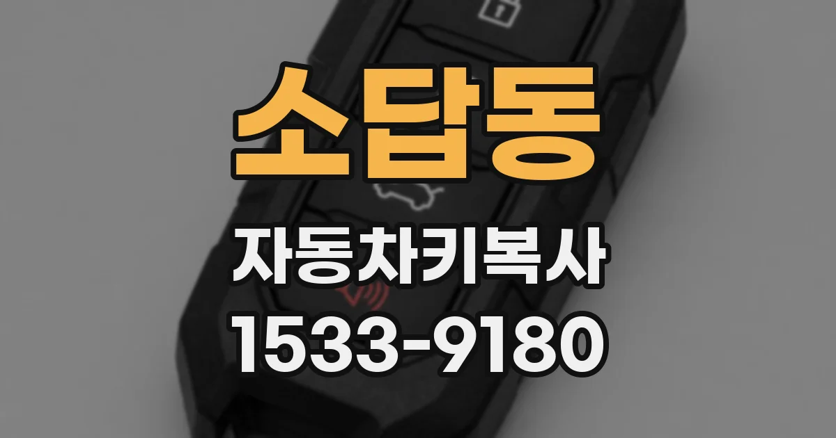 소답동 자동차키복사