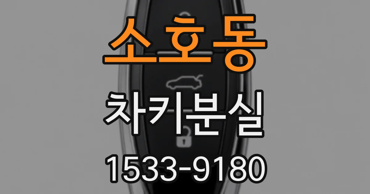 소호동 차키분실