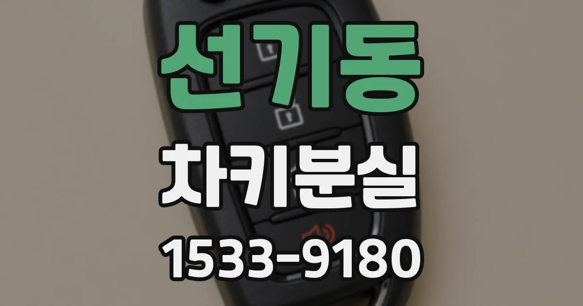 선기동 차키분실