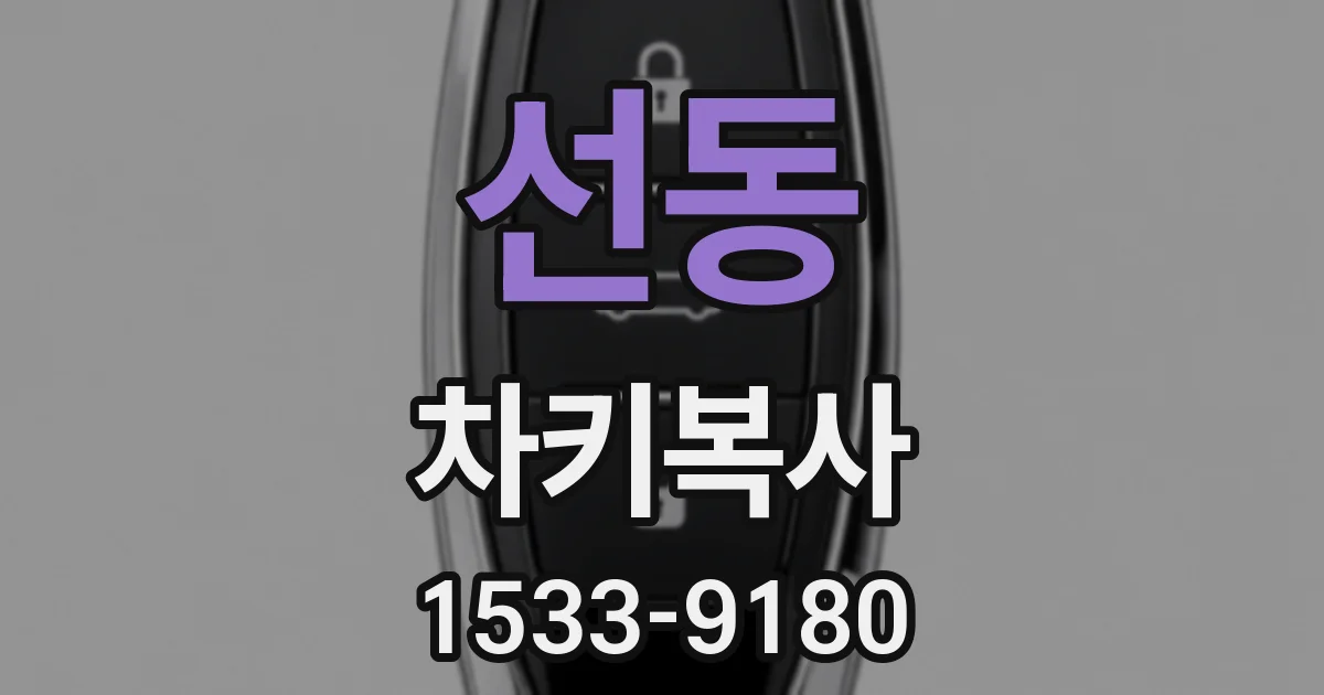 선동 차키복사