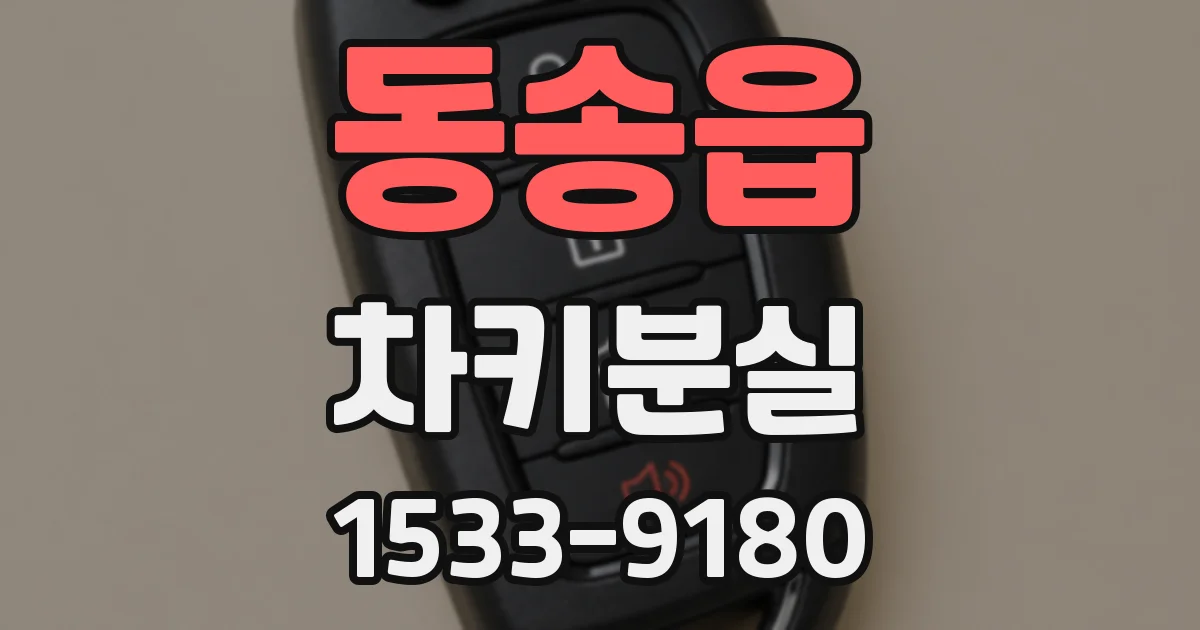 동송읍 차키분실
