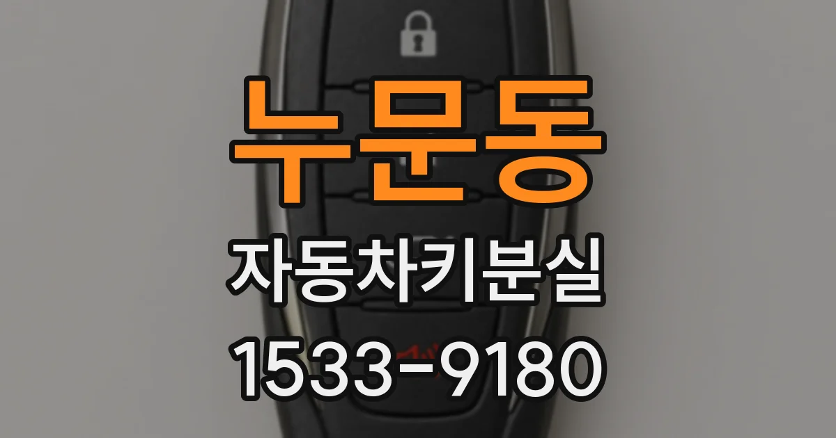 누문동 자동차키분실