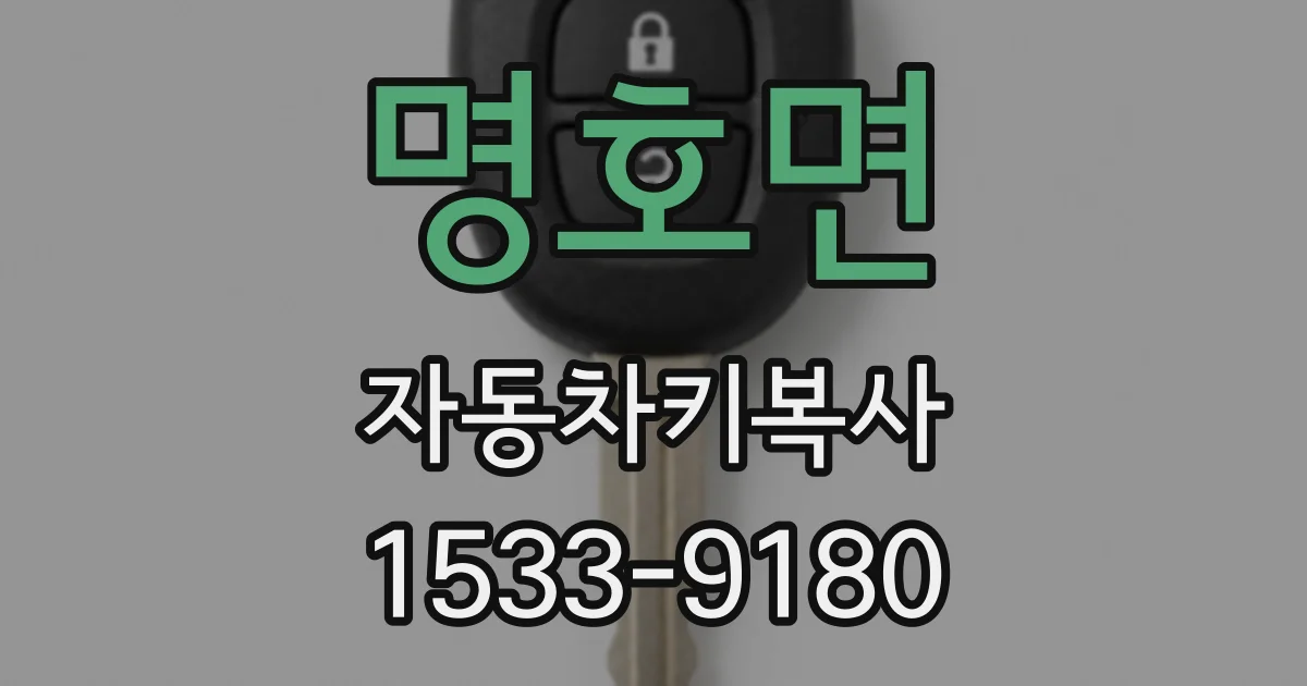 명호면 자동차키복사