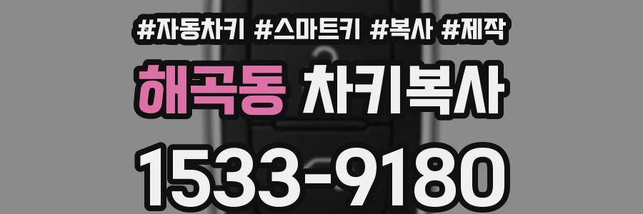 해곡동 차키복사