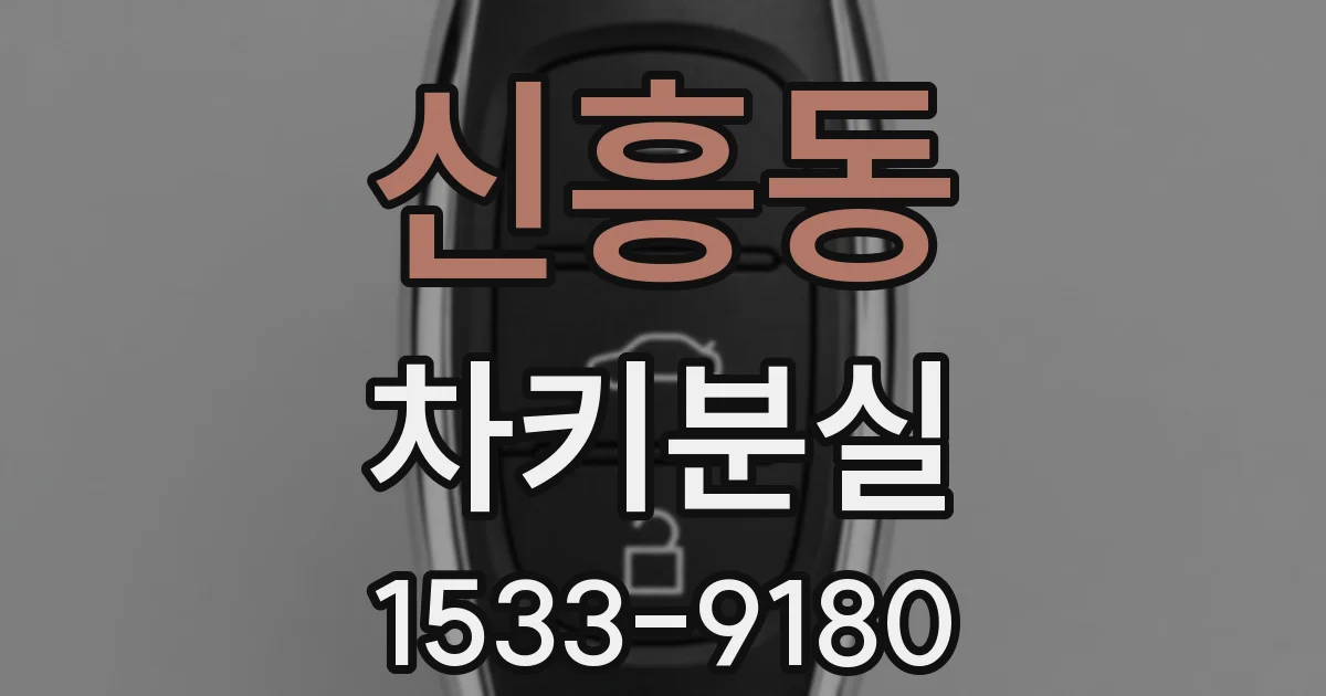 신흥동 차키분실