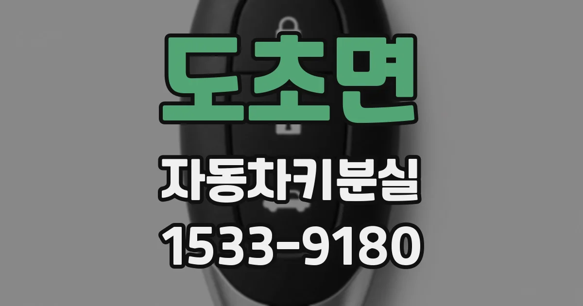 도초면 자동차키분실