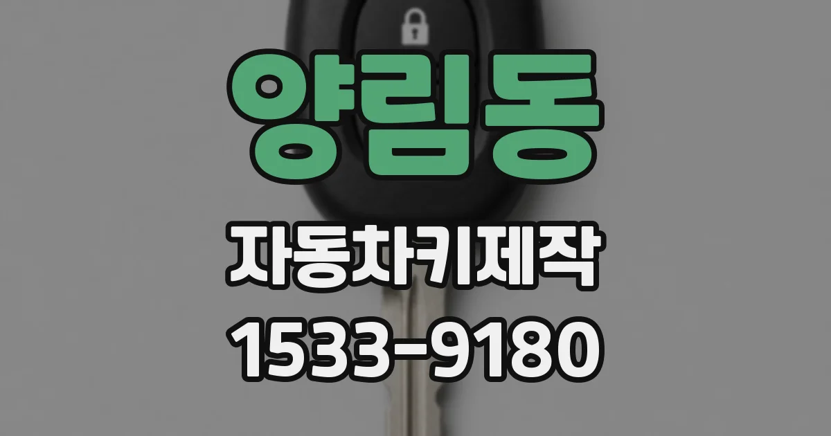 양림동 자동차키제작