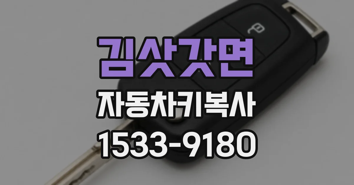김삿갓면 자동차키복사
