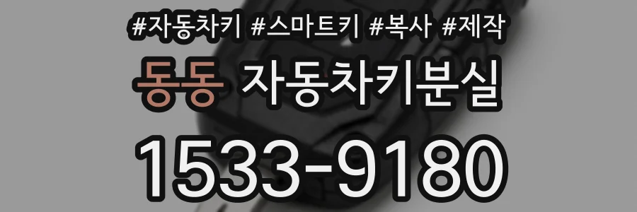 동동 자동차키분실