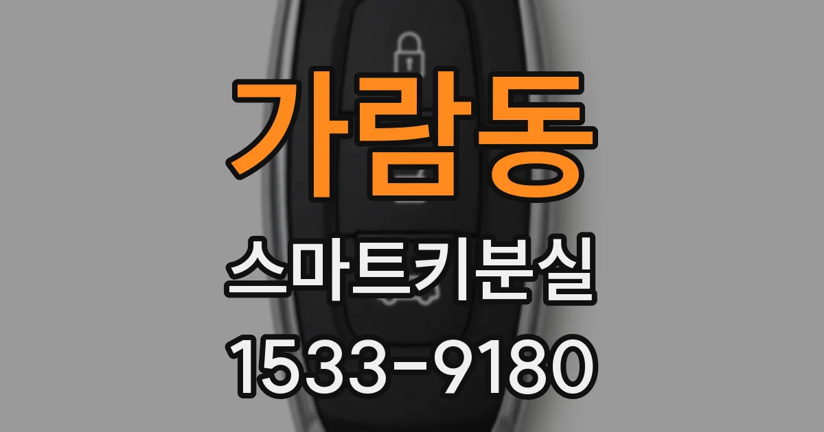 가람동 스마트키분실