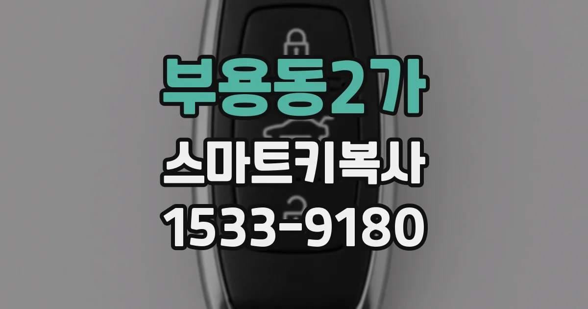 부용동2가 스마트키복사