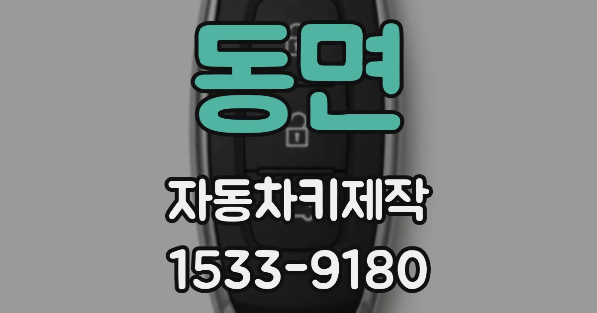 동면 자동차키제작