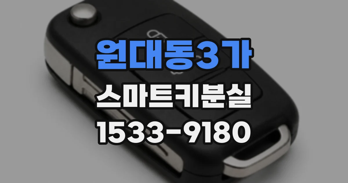 원대동3가 스마트키분실
