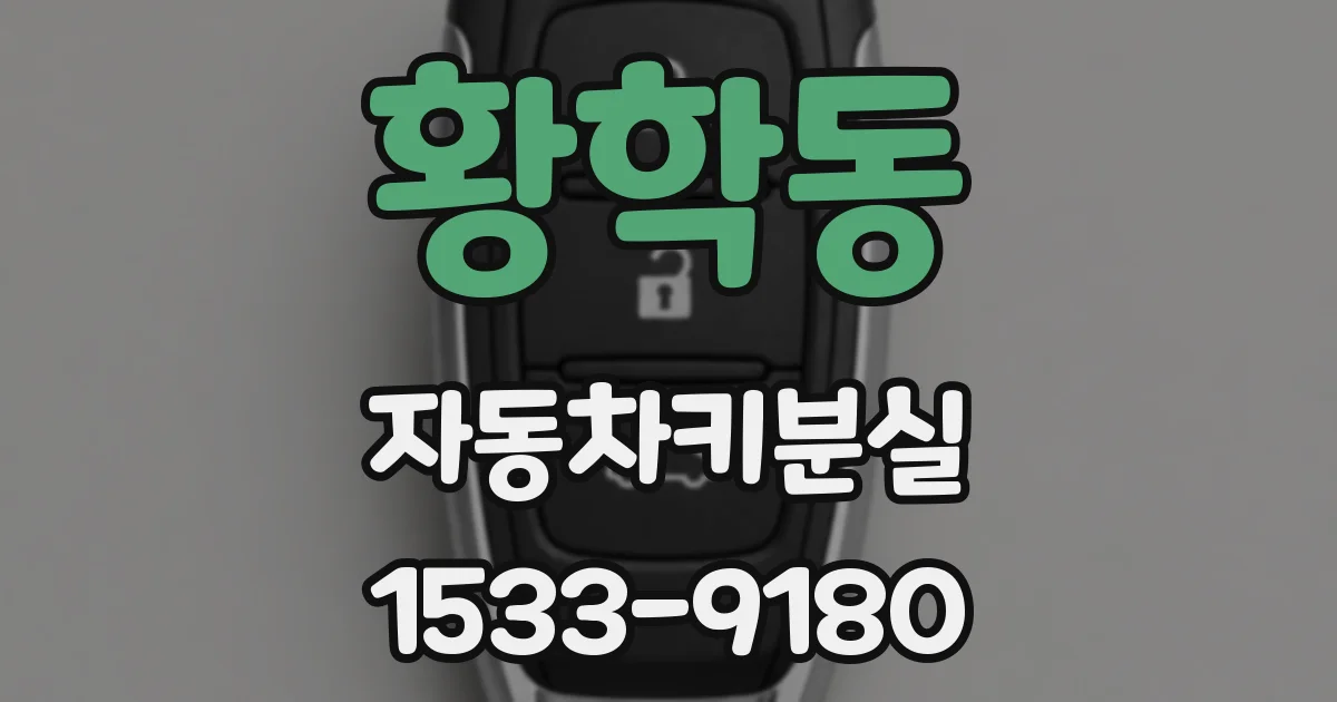 황학동 자동차키분실