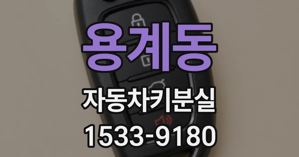 용계동 자동차키분실