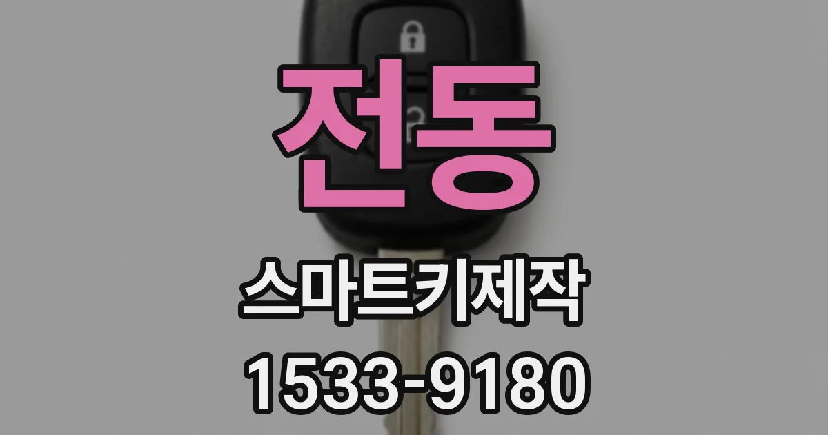 전동 스마트키제작