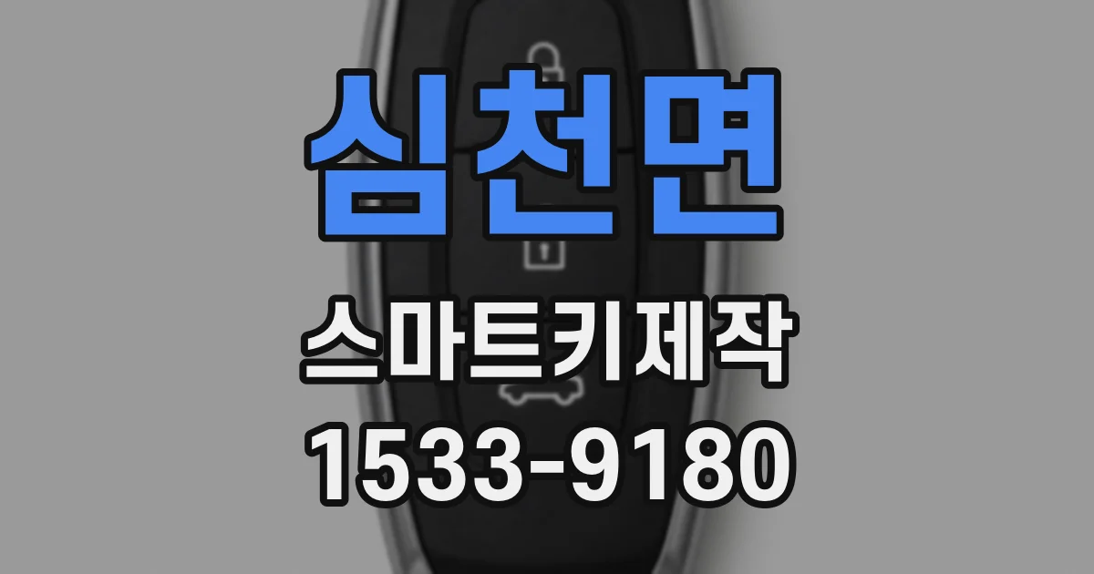 심천면 스마트키제작