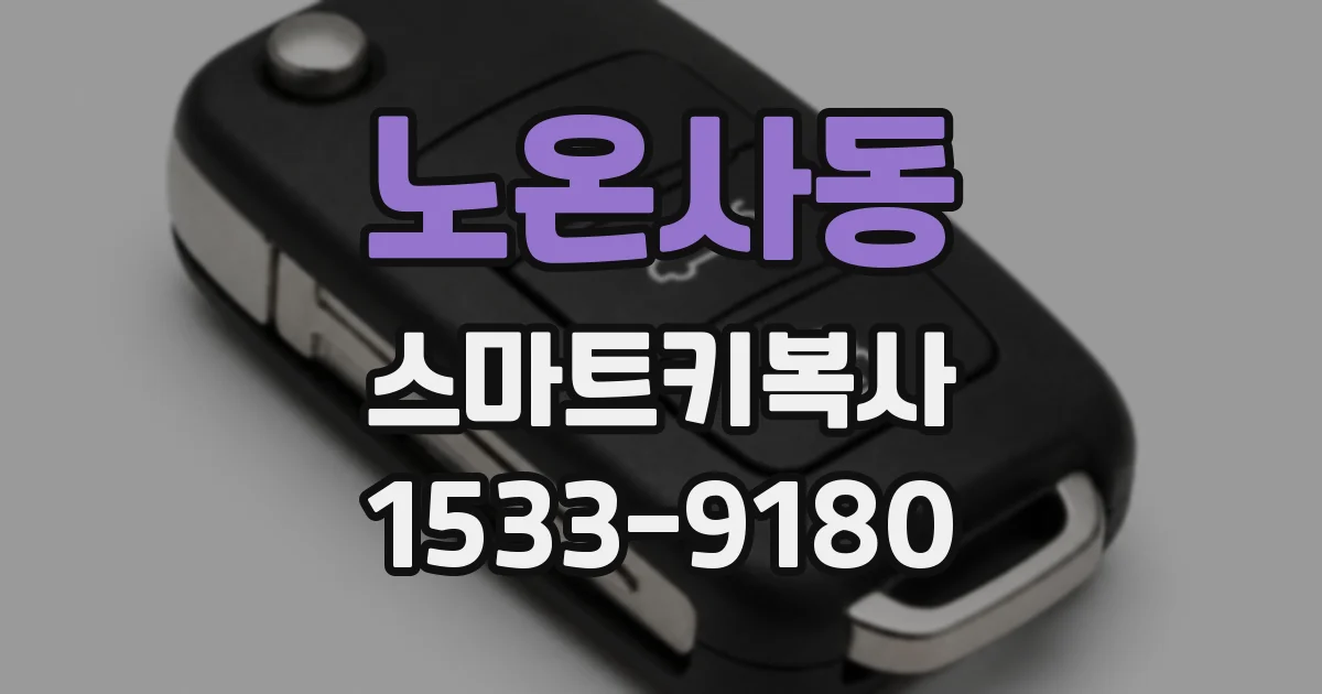 노온사동 스마트키복사