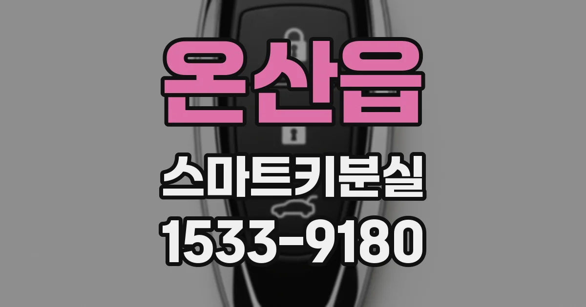 온산읍 스마트키분실