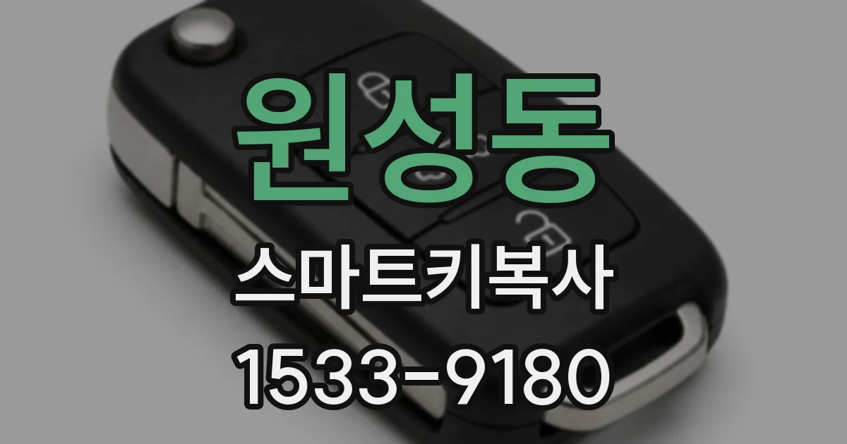 원성동 스마트키복사