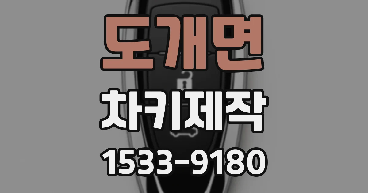 도개면 차키제작