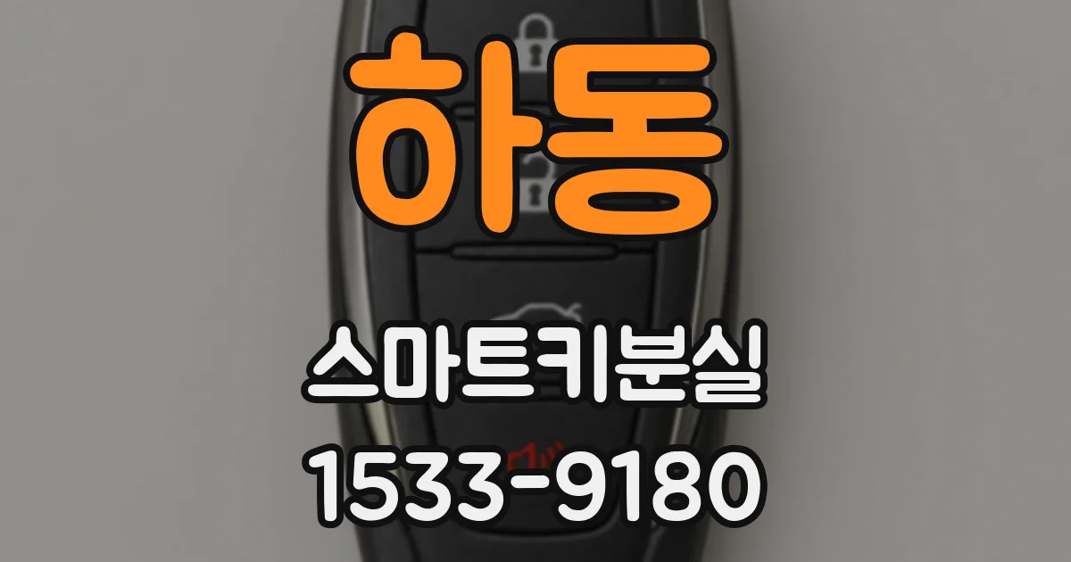 하동 스마트키분실