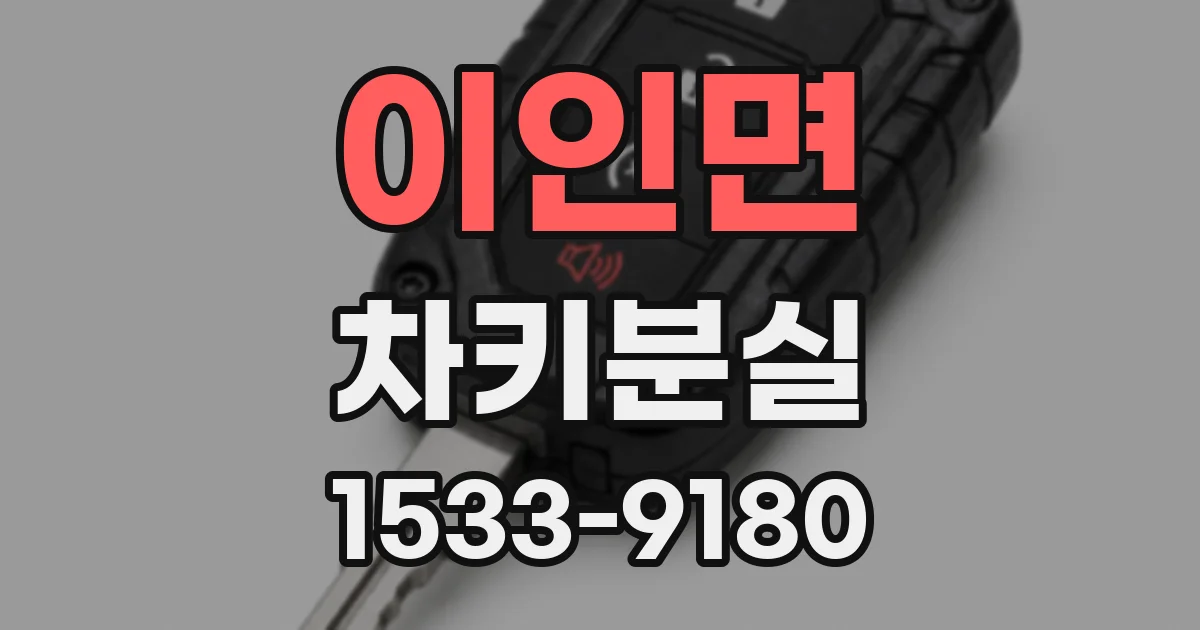 이인면 차키분실