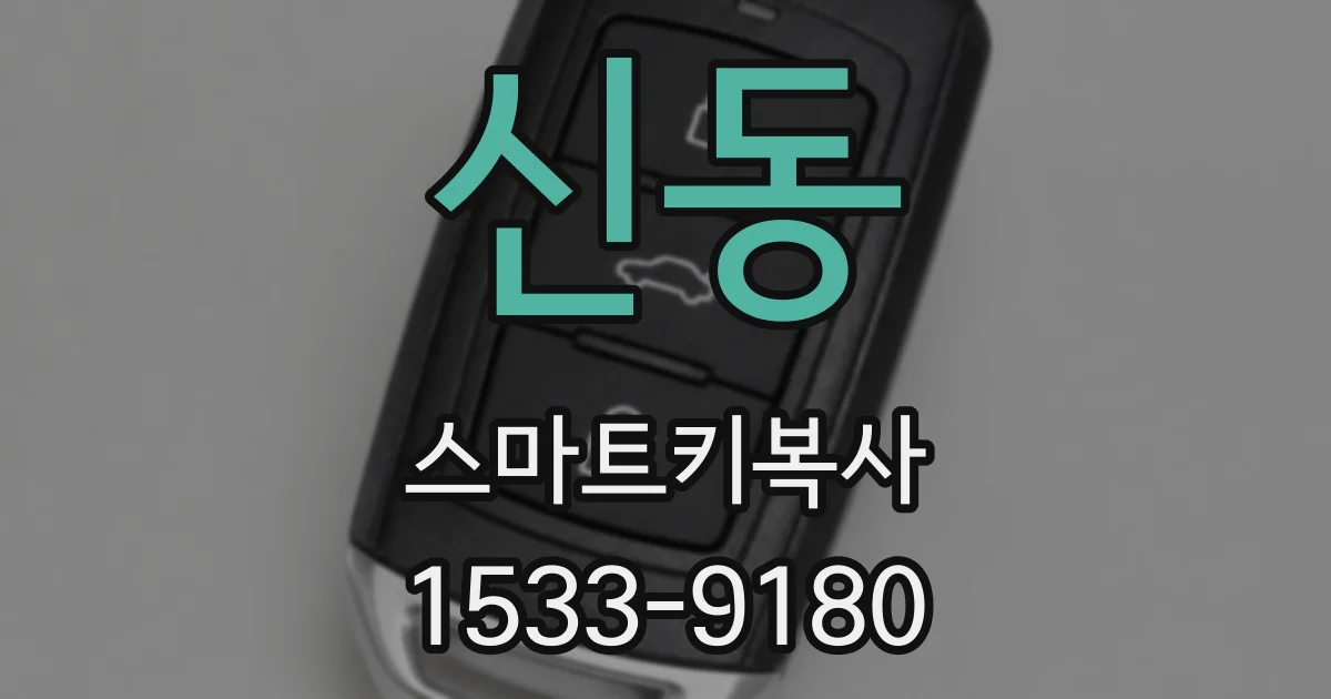 신동 스마트키복사