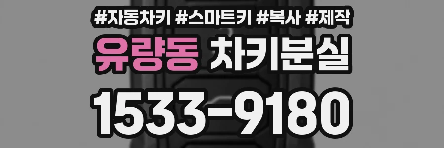 유량동 차키분실