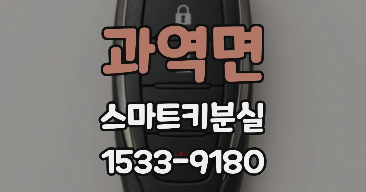 과역면 스마트키분실