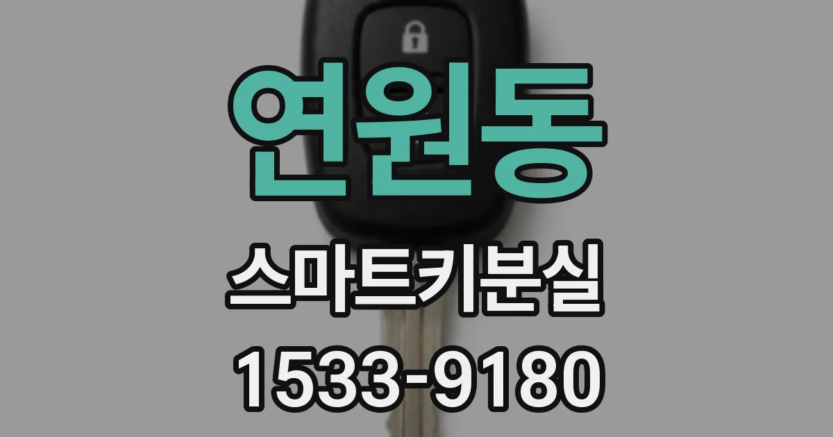 연원동 스마트키분실