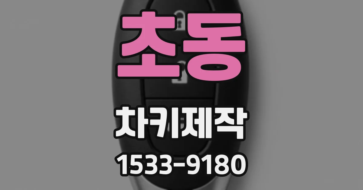 초동 차키제작