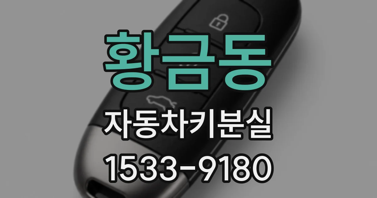 황금동 자동차키분실