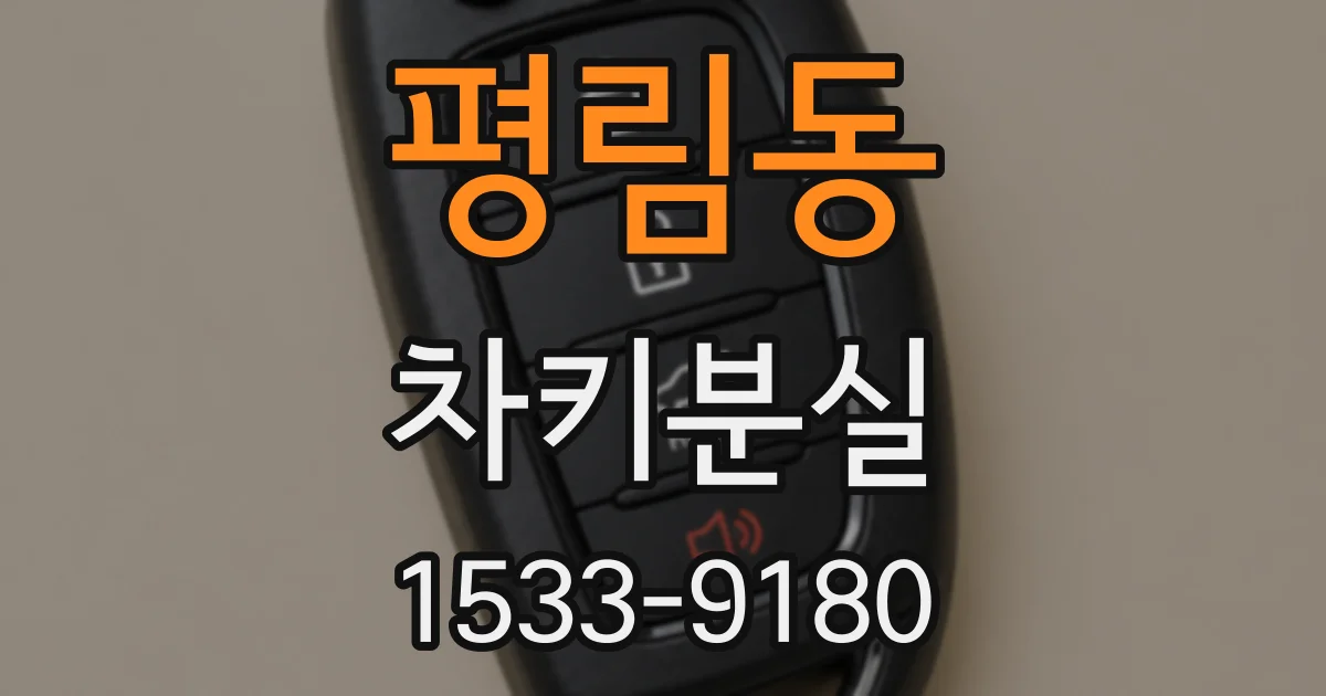 평림동 차키분실