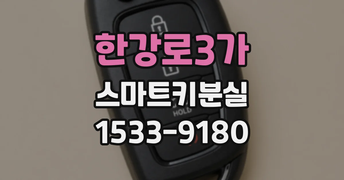 한강로3가 스마트키분실