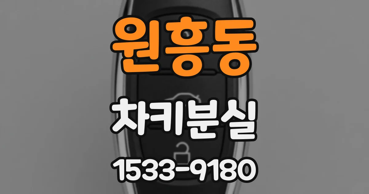 원흥동 차키분실