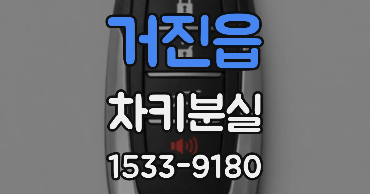 거진읍 차키분실