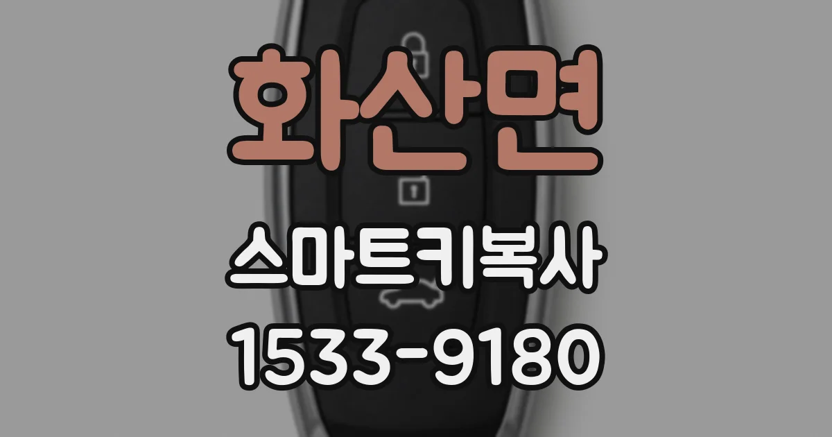 화산면 스마트키복사