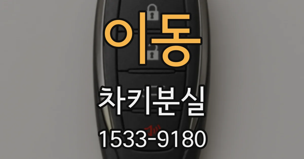 이동 차키분실