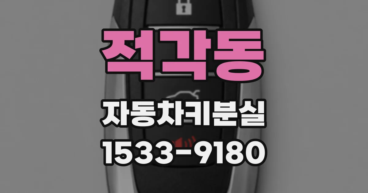 적각동 자동차키분실