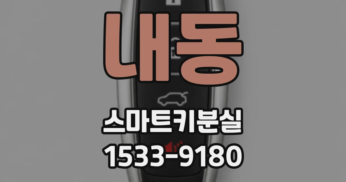 내동 스마트키분실